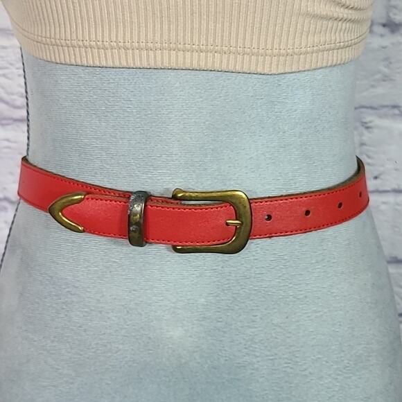 Vintage Capezio red leather belt - Picture 1 of 8